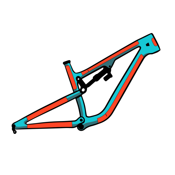 Protección Covered - Kit de cuadro de MTB de doble suspensión