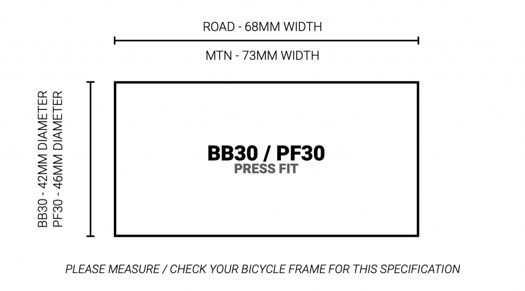 Taza de centro M30-BB30/PF30 68 mm Ruta