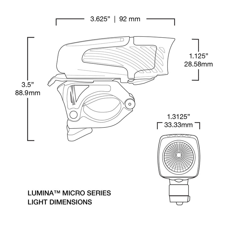 Lámpara delantera Lumina Micro 650
