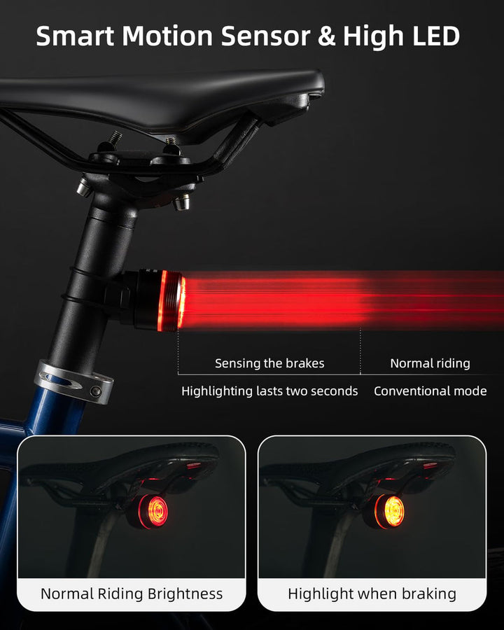 Luz trasera con sensor de freno y conexión USB-C