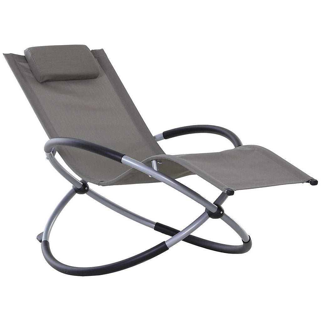 Camastro Oscilante Plegable Outsunny con Almohada